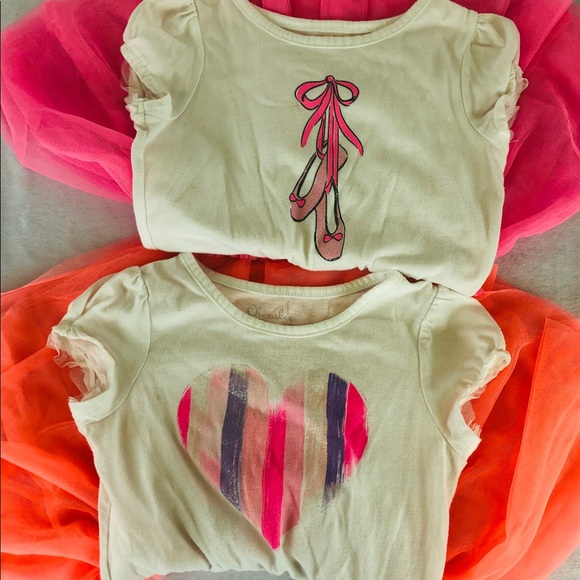 Lot of 2 Tulle Twirl Spring Dresses Girls sz 5T - Picture 4 of 8